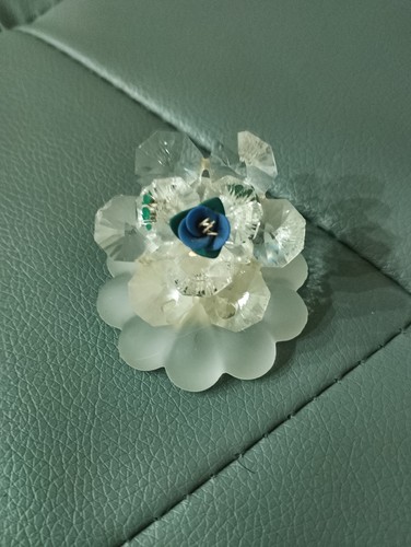 Fiore cristallo con rosa - fiore,