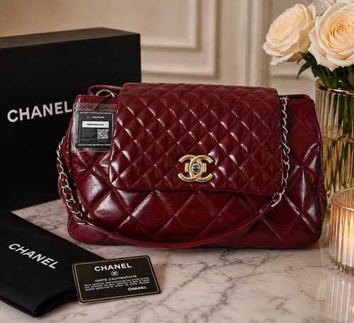 Borsa chanel rossa smaltata - borsa,