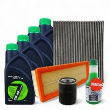 Kit Tagliando Fiat Grande Punto 1.4 Natural Power Gpl 57 Kw Filtri 4 Olio 5W40