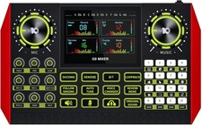 Pacchetto Attrezzature Podcast Mixer Audio Scheda Audio per Streaming e Gaming - Nuovo con scatola