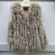 Gilet donna pelliccia di volpe