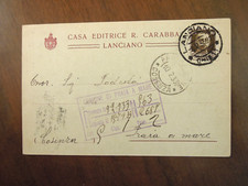 LANCIANO - CASA EDITRICE R. CARABBA  - cartolina commerciale 1933