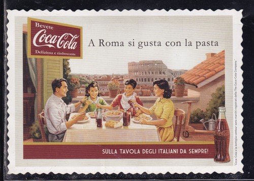 Cartolina pubblicitaria coca - pubblicitaria,
