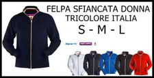 MAGLIA FELPA DONNA APERTA CON