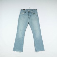 Jeans Lee Denver Flare Bootcut Usato (Cod.H3103) W34 L36 Denim Vita Alta Uomo