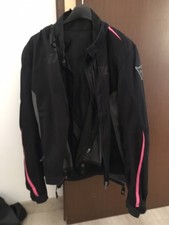 GIACCA MOTO ESTIVA DONNA DAINESE HYDRAFLUX AIR D-DRY JACKET BLACK GREY FUXIA T46