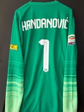 Maglia inter match worn Handanovic pupi serie a Nike preparata indossata green