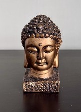 Statua testa budda bronzo - di,