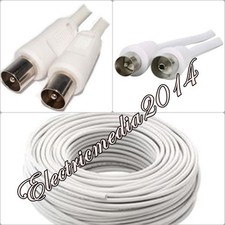 CAVO ANTENNA TV SCHERMATO COASSIALE IEC PROLUNGA MASCHIO-FEMMINA O MASCHIO-MASCH