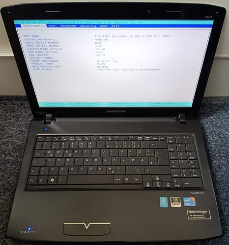 Notebook medion akoya p6630 - notebook,