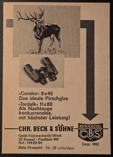 Binocolo beck söhne - binocolo,