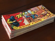 * TEX STRISCIA SERIE GIALLA COMPLETA 1/18 * ORIGINALE, 1955 QUASI EDICOLA !!