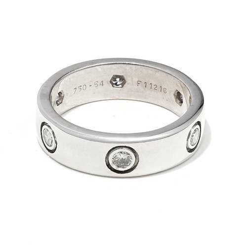 Anello cartier love oro bianco - anello,