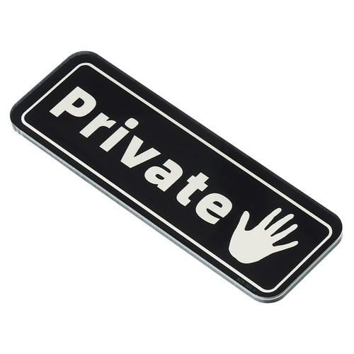 Private porte enseigne - porte, 6"x2"