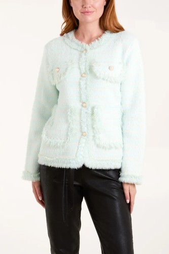 Giacca donna tweed boucle