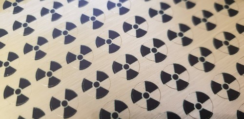 5mm radioactive sticker - 9.5mm,