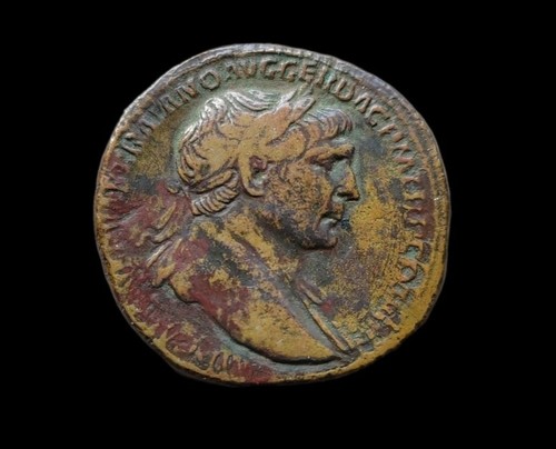 Traiano sesterzio spqr - sesterzio,,