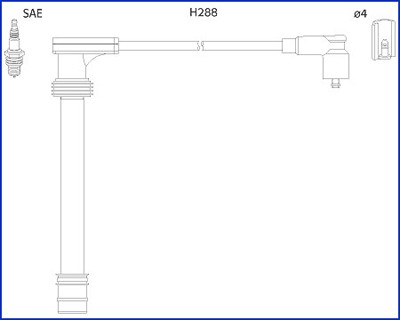 Kit cavi accensione hitachi - kit,