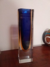Vaso Sommerso Murano Blu e