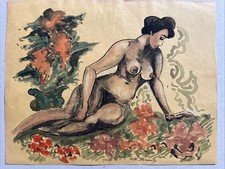 Donna nuda 1940 acquarello - nuda,, 1940-50