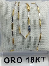 Collana in oro giallo e bianco