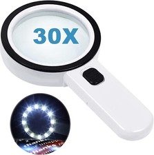 Lupa de mano de aumento 30X