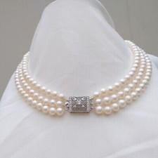 17"-19" Triple Strand Natural