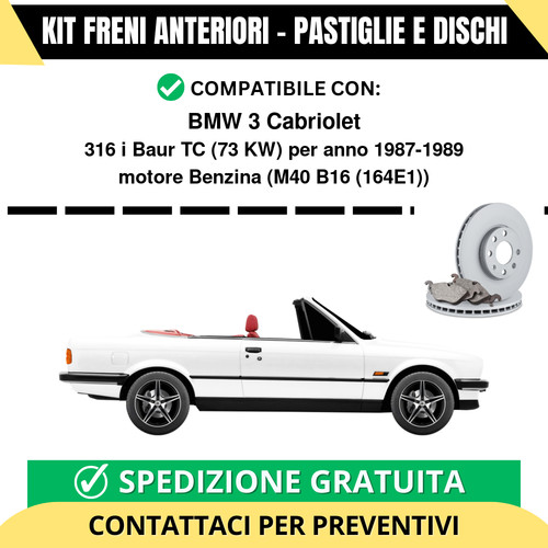 Kit freni anteriori bmw - anteriori, 3