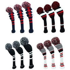3 pièces Pom Pom Head Covers
