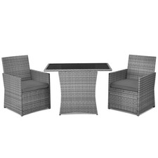 Costway 3PCS Patio Rattan