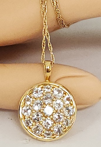Collana con ciondolo topazio