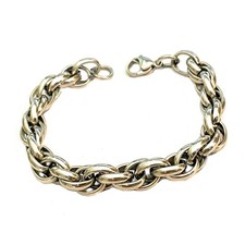 Bracciale catena in acciaio inox da uomo braccialetto corda grossa moto punk