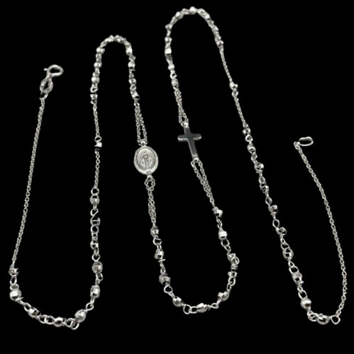 Collana rosario croce - collana,