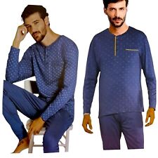 Pigiama uomo in cotone 100 % estivo primavera manica lunga pantalone lungo Vanuè