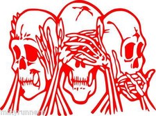 Teschio Skull Stikers-Adesivo Prespaziato decorazioni stampe auto moto casa