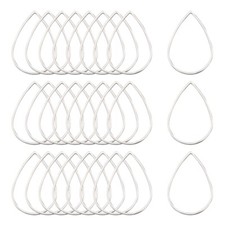 50Pcs Teardrop Linking Rings