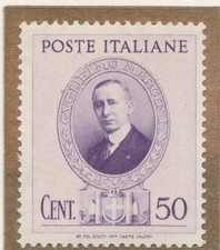 Regno d'Italia Guglielmo Marconi 1938 50c MNH** A36P41F45925