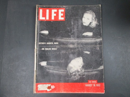 Life magazine august - magazine, 1952