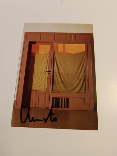 Christo javacheff postcard - christo,
