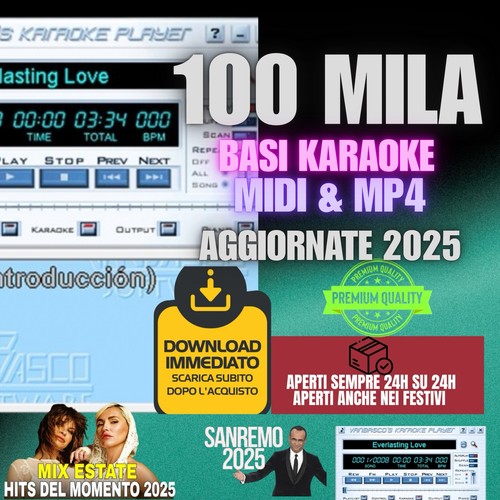 Basi musicali karaoke - basi, mp4