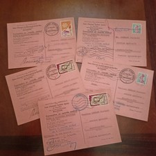 lotto 5 cartoline postali anni