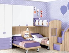 Cameretta per 3 figli: con i soppalchi ognuno ha il suo spazio