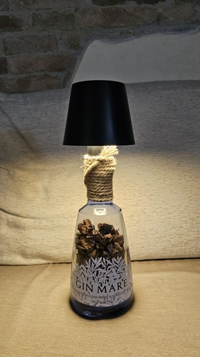 Lampada bottiglia gin - bottiglia,