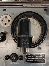 RCA 1943 WARTIME CRC- 6SN7GT VT-231 TUBO VETRO FUMÈ, TV-7 TESTATO #A-21