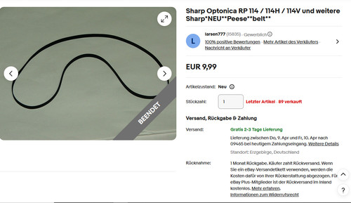 Sharp optonica 114 - rp, /