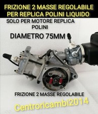 FRIZIONE 2 MASSE MINIMOTO REPLICA POLINI MOLLE ROSSE REGOLABILE DIAMETRO 75 MM