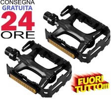 *FUORI TUTTO* COPPIA PEDALI ACCIAIO BICICLETTA Mountain Bike Bicicletta