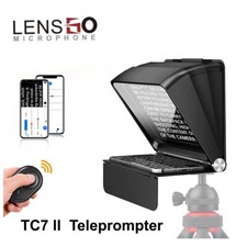 Teleprompter portatile LENSGO TC7 II universale per fotocamera DSLR studio fotografico iPad 
