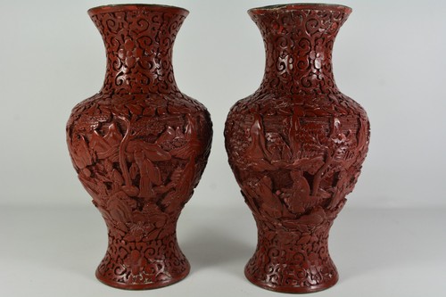 Wonderfully carved pair - wonderfully,