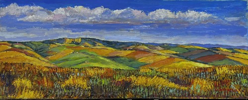 Paesaggio toscano olio - “paesaggio,